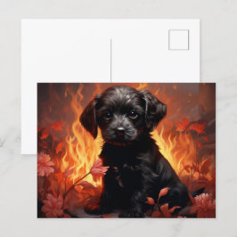 Carte Postale Feuillage Floral ポストカード