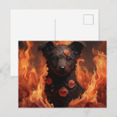 Carte Postale Flamme Florale ポストカード (正面/裏面)