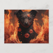 Carte Postale Flamme Florale ポストカード (正面)