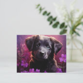 Carte Postale Fleur d'Amour Canine ポストカード (スタンド正面)