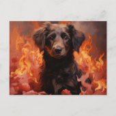 Carte Postale Fleur de Flamme ポストカード (正面)