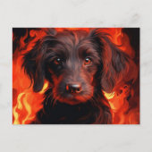 Carte Postale Fleur enflammée ポストカード (正面)