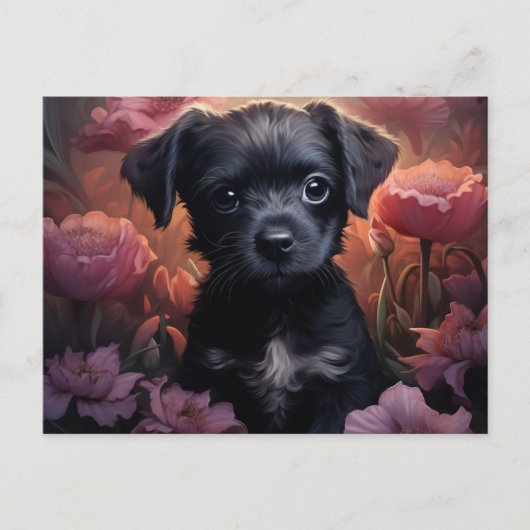 Carte Postale Fleur Épanouie Canine ポストカード (正面)