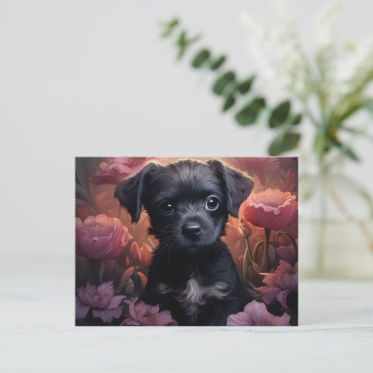 Carte Postale Fleur Épanouie Canine ポストカード (スタンド正面)