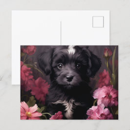 Carte Postale Fleur Magique du Chien ポストカード