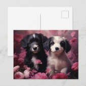 Carte Postale Fleur Mélodieuse du Chien ポストカード (正面/裏面)