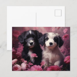 Carte Postale Fleur Mélodieuse du Chien ポストカード