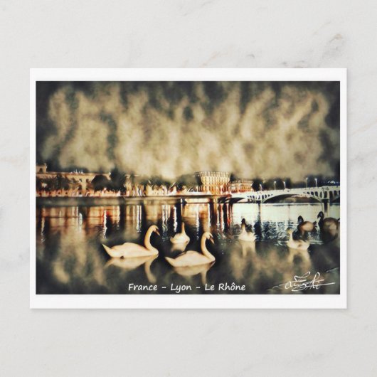 Carte Postale France - Lyon - Le Rhône ポストカード (正面)