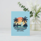 Carte Postale Guadeloupe Sunset Paradise ポストカード (スタンド正面)