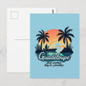 Carte Postale Guadeloupe Sunset Paradise ポストカード (正面/裏面)