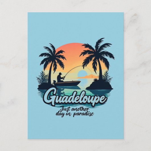 Carte Postale Guadeloupe Sunset Paradise ポストカード (正面)