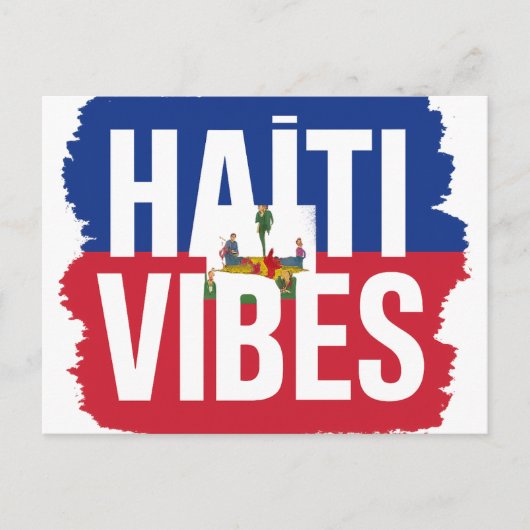 Carte postale Haïti Vibes | Souvenir tropical ポストカード (正面)