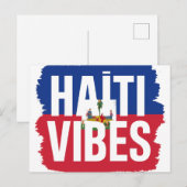 Carte postale Haïti Vibes | Souvenir tropical ポストカード (正面/裏面)