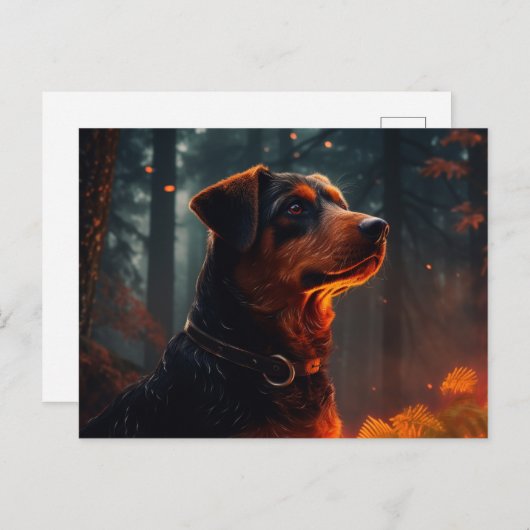 Carte postale Happiness on Four Paws ポストカード (正面/裏面)