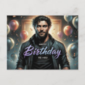 Carte Postale Happy Birthday 2026 -4 ポストカード (正面)