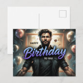 Carte Postale Happy Birthday 2026 -6 ポストカード (正面/裏面)