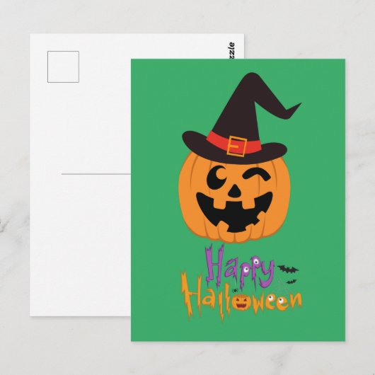 Carte Postale Happy Halloween !!! ポストカード (正面/裏面)