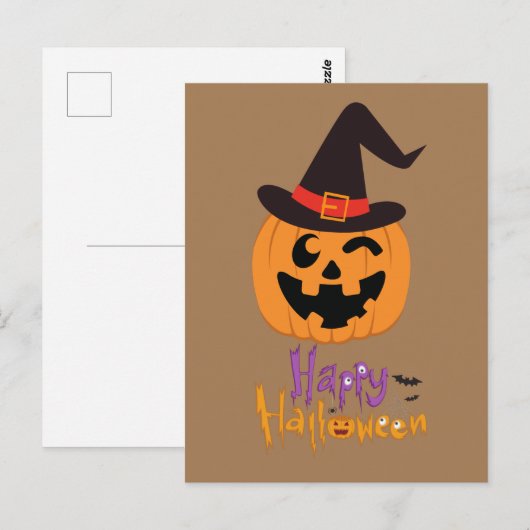Carte Postale Happy Halloween !!! ポストカード (正面/裏面)