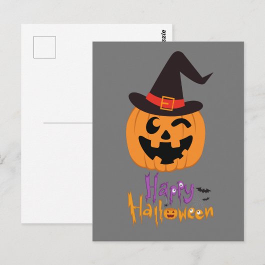 Carte Postale Happy Halloween !!! ポストカード (正面/裏面)