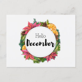 Carte Postale Hello December ポストカード