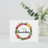 Carte Postale Hello December ポストカード (スタンド正面)