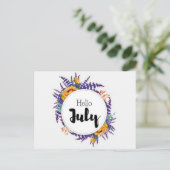 Carte Postale Hello July ポストカード (スタンド正面)