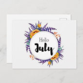 Carte Postale Hello July ポストカード (正面/裏面)