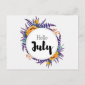 Carte Postale Hello July ポストカード (正面)