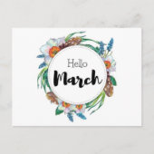 Carte Postale Hello March ポストカード (正面)