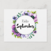 Carte Postale Hello September ポストカード (正面)