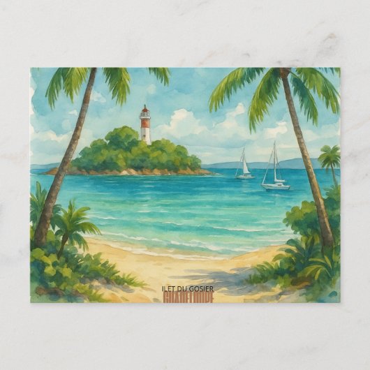 Carte postale Îlet du Gosier – Guadeloupe ポストカード (正面)