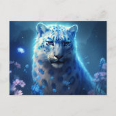 Carte Postale jaguar lumière bleue ポストカード (正面)