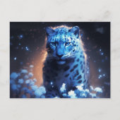 Carte Postale jaguar lumière bleue ポストカード (正面)