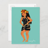 Carte postale Jeanne's Pareu シーズンポストカード (正面/裏面)