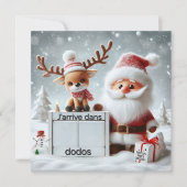 Carte Postale "Le Père arrive dans .." 招待状 (正面)