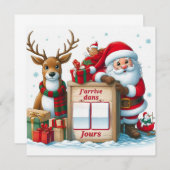 Carte Postale "Le Père arrive dans .." 招待状 (正面/裏面)