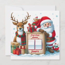 Carte Postale "Le Père arrive dans .." 招待状