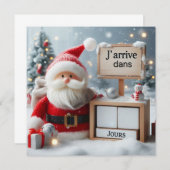 Carte Postale "Le Père arrive dans .." 招待状 (正面/裏面)