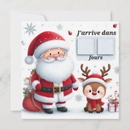 Carte Postale "Le Père arrive dans .." 招待状