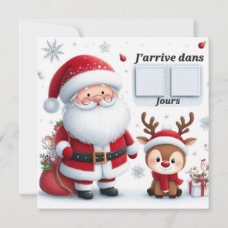 Carte Postale "Le Père arrive dans .." 招待状