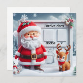 Carte Postale "Le Père arrive dans .." 招待状 (正面/裏面)