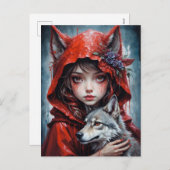 Carte Postale - Le petit chaperon rouge シーズンポストカード (正面/裏面)