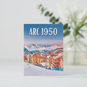 Carte Postale Les Arcs 1950 Station de ski  ポストカード (スタンド正面)
