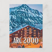 Carte Postale Les Arcs 2000 Station de ski  ポストカード (正面)