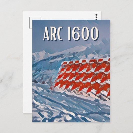 Carte Postale Les Arcs Station de ski  ポストカード (正面/裏面)