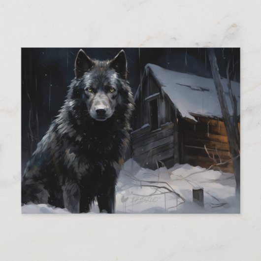 Carte postale Loup Série 1 ポストカード (正面)