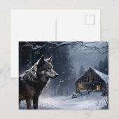 Carte postale Loup Série 1-2 ポストカード (正面/裏面)