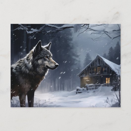 Carte postale Loup Série 1-2 ポストカード (正面)