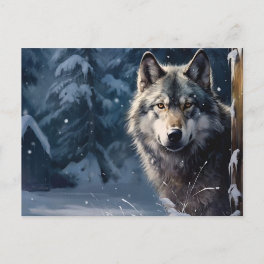 Carte postale Loup Série 1-3 ポストカード (正面)