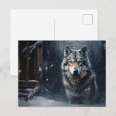 Carte postale Loup Série 1-4 ポストカード (正面/裏面)